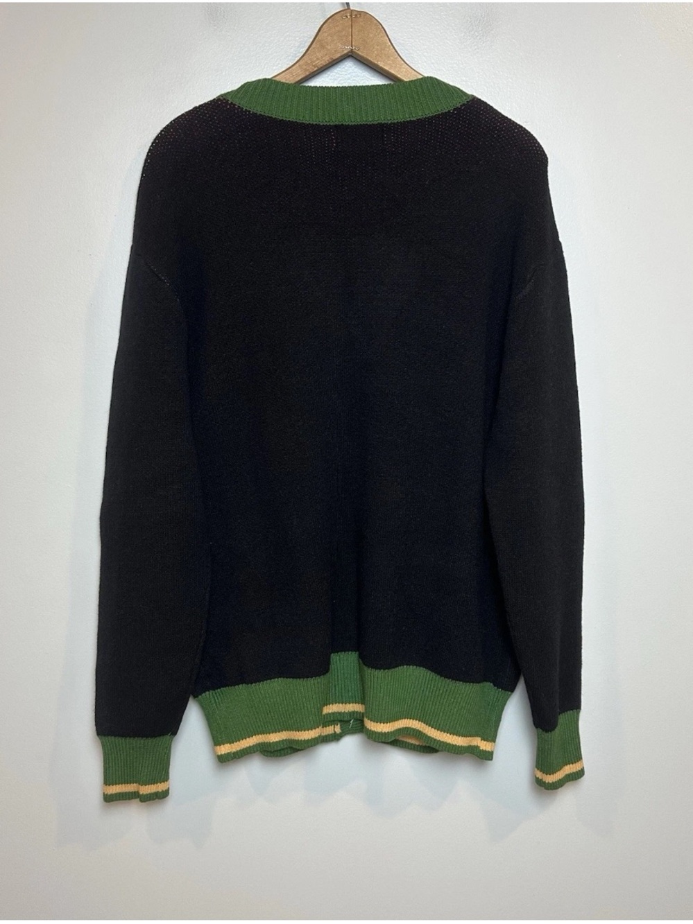 Oxknit Men's Retro Grandpa Cardigan Bright Artsy Geometric 60s 70s NWT - Picture 5 of 12